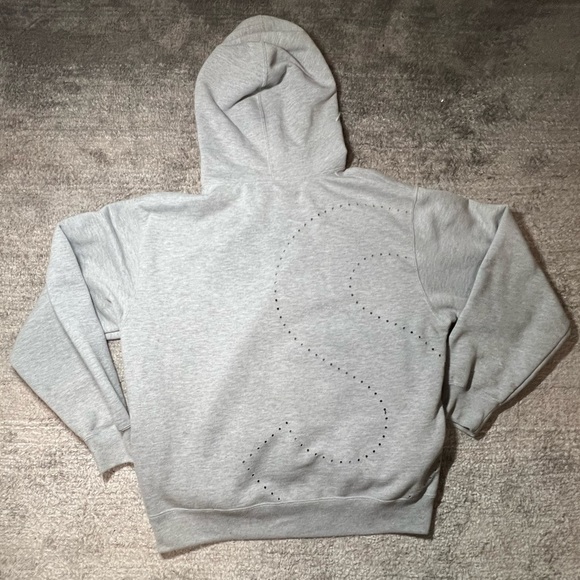 Supreme Laser Cut S Logo Hooded Sweatshirt 'Heather Grey' - Picture 2 of 8